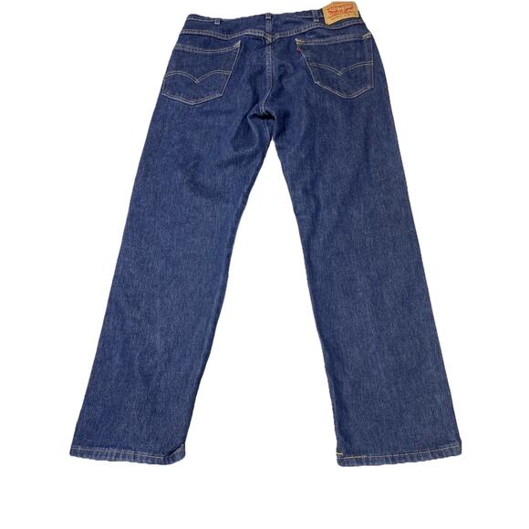 Levis Western Fit Jeans Tag 34x30 Actual 34x29 Blue Straight Strong Cowboy Chore - Picture 3 of 14